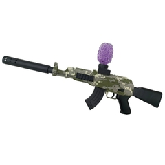 Pistola Ak47 De Bolas De Gel Electrica Automatica Hidrogel VERDE CAMUFLADO