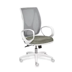 Sillon Alma White Apoya Brazos Fijos