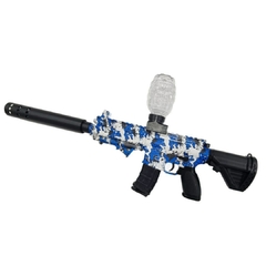 Pistola M416 Ametralladora Hidrogel C/ Balas Recargable 500b COLOR AZUL