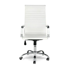 Sillón Gerencial Aluminium Alto Blanco en internet