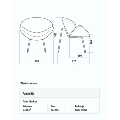 SILLA SILLON OFICINA RECPECION PAULIN - tienda online