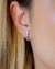 Brinco Ear Hook 4 Trevos Cravejados Ródio Branco na internet
