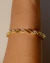 Bracelete Elos Imperiais Cravejados e Lisos Ouro - comprar online