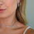 Chocker Riviera Cristal 3mm Rodio Branco na internet
