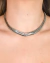 Chocker Malha Lacraia Ródio Branco - comprar online