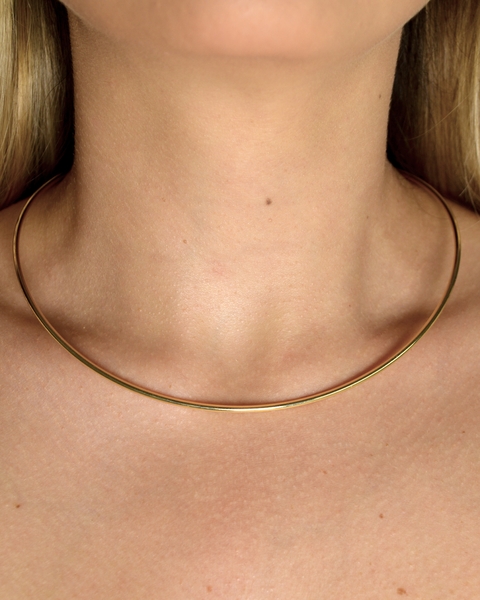 Chocker Aro Lisa Encaixe Regulável Ouro - comprar online