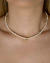 Colar Chocker Pérola Cultivada com Letra - loja online