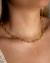Chocker Elos Retangulares c/ Argolinhas Ouro na internet
