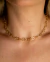 Chocker Corações Largos Fecho Boia Ouro - comprar online