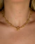 Chocker Corações Largos Fecho Boia Ouro - SHARE IT! 