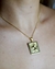 Colar Medalha Quadrada Cavalo Ouro