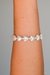 Pulseira Coração Perolado Fio de Cetim