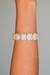 Pulseira Conchas Perolada Fio de Cetim