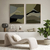 Composição com 2 Quadros Decorativos - Tight green abstract set No. 01 + No. 02 na internet