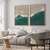 Composição com 2 Quadros Decorativos - Ocean from above No. 01 + 02 - Art Tonial - Quadros Decorativos