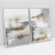Composição com 2 Quadros Decorativos - Acrylic Grey No. 01 + 02 - Art Tonial - Quadros Decorativos