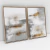 Imagem do Composição com 2 Quadros Decorativos - Acrylic Grey No. 01 + 02