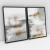 Composição com 2 Quadros Decorativos - Acrylic Grey No. 01 + 02 - comprar online