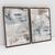 Composição com 2 Quadros Decorativos - Always you abstract set No. 01 + No. 02