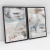 Composição com 2 Quadros Decorativos - Always you abstract set No. 01 + No. 02 - comprar online