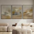 Composição com 2 Quadros Decorativos - Beige harmony No. 01 + 02 + 03