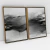 Imagem do Composição com 2 Quadros Decorativos - Black abstract No. 1 + No. 2