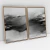 Composição com 2 Quadros Decorativos - Black abstract No. 1 + No. 2 - comprar online