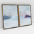 Composição com 2 Quadros Decorativos - Blue day No. 01 + 03 - comprar online