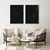 Composição com 2 Quadros Decorativos - Dark gold abstract set No. 01 + No. 02