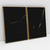 Composição com 2 Quadros Decorativos - Dark gold abstract set No. 01 + No. 02 - loja online