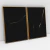 Composição com 2 Quadros Decorativos - Dark gold abstract set No. 01 + No. 02 - loja online
