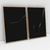 Composição com 2 Quadros Decorativos - Dark gold abstract set No. 01 + No. 02 - Art Tonial - Quadros Decorativos