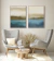 Composição com 2 Quadros Decorativos - Gold & blue No. 01 + 02 - comprar online