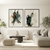 Composição com 2 Quadros Decorativos - Green Abstract 04 + 02