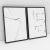 Composição com 2 Quadros Decorativos - Minimal Black Lines 03 + If You Can Dream It You Can Do It - loja online