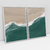 Composição com 2 Quadros Decorativos - Ocean from above No. 01 + 02 - Art Tonial - Quadros Decorativos