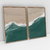 Imagem do Composição com 2 Quadros Decorativos - Ocean from above No. 01 + 02