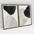 Composição com 2 Quadros Decorativos - The space between No. 1 + No. 2 - loja online