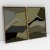 Composição com 2 Quadros Decorativos - Tight green abstract set No. 01 + No. 02 - Art Tonial - Quadros Decorativos