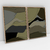 Imagem do Composição com 2 Quadros Decorativos - Tight green abstract set No. 01 + No. 02