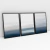 Composição com 3 Quadros Decorativos - Completely Blue No. 03 + 02 + 01 - comprar online