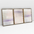 Composição com 3 Quadros Decorativos - Gentle No. 01 + 02 + 03 - loja online