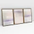 Composição com 3 Quadros Decorativos - Gentle No. 01 + 02 + 03 - loja online