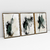 Composição com 3 Quadros Decorativos - Green Abstract 02 + 01 + 03 - loja online