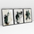 Composição com 3 Quadros Decorativos - Green Abstract 02 + 01 + 03 - comprar online