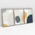 Imagem do Composição com 3 Quadros Decorativos - Shapes & Shapes No. 04 + 03 + 02