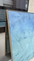(DISPONÍVEL) Pintura sobre tela (feita à mão) - Crystal Clear Water 145x145 cm - Art Tonial - Quadros Decorativos