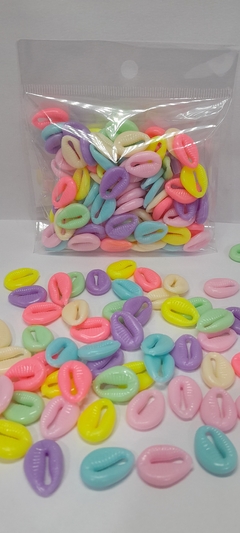 Dijes Buzios Color Pastel x50G