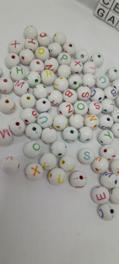 Cuentas Num8 Con Letras De colores x25Grs - comprar online
