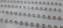 Strass ss18 vidrio base plata x5 Metros en internet